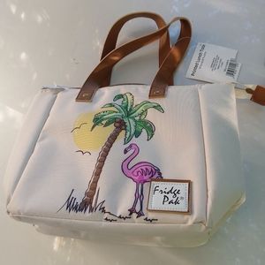 Fridge Pal Flamingo Tropical scene thick insolated large lunch tot New